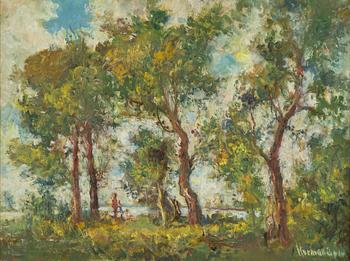 HERMAN LIPOT, oil on canvas, signed.