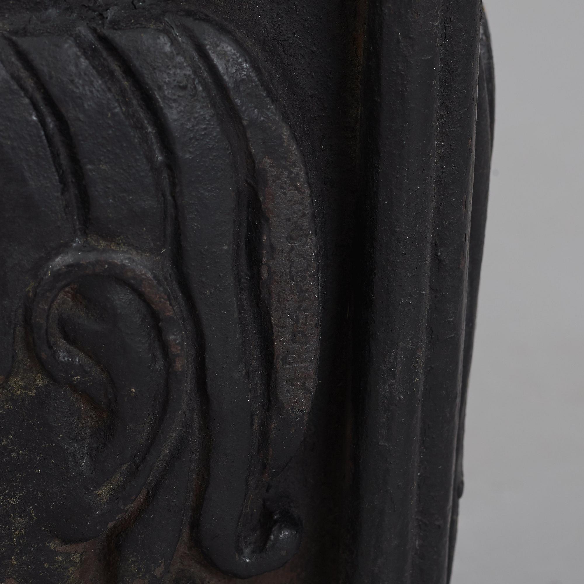 Anna Petrus, four cast iron reliefs, Näfveqvarn, Sweden, pieces of a table designed for the Metropolitan exhibition in New York 1927.