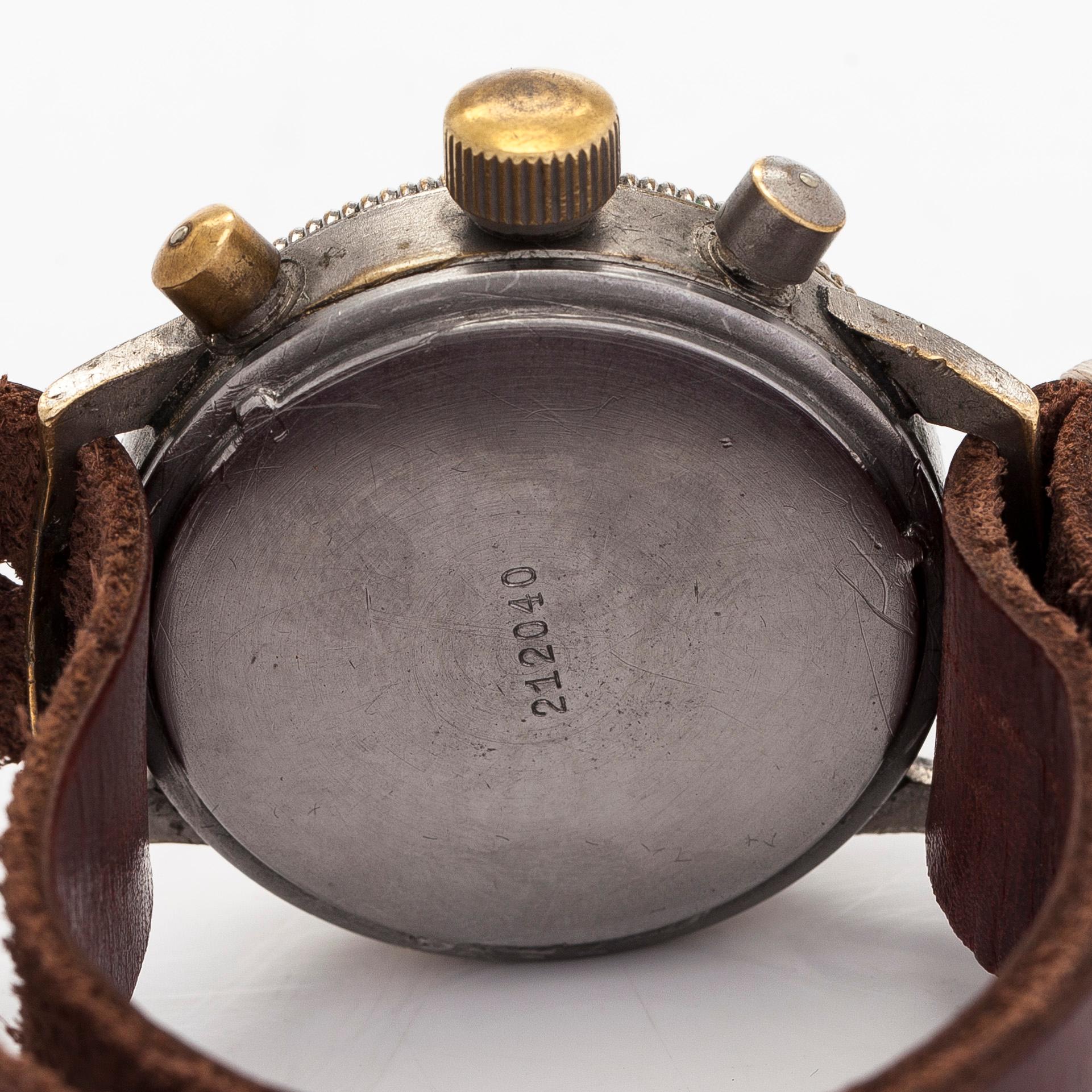 Tutima Glashütte, “WWII Pilot's watch”, kronografi, rannekello, 39 mm.