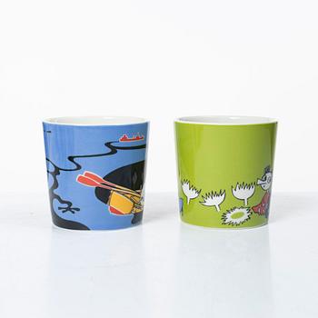Arabia, 29 Moomin mugs, Finland.