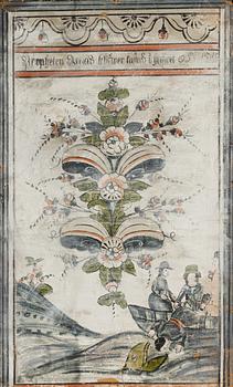 A traditional Swedish painting, 19th Century.