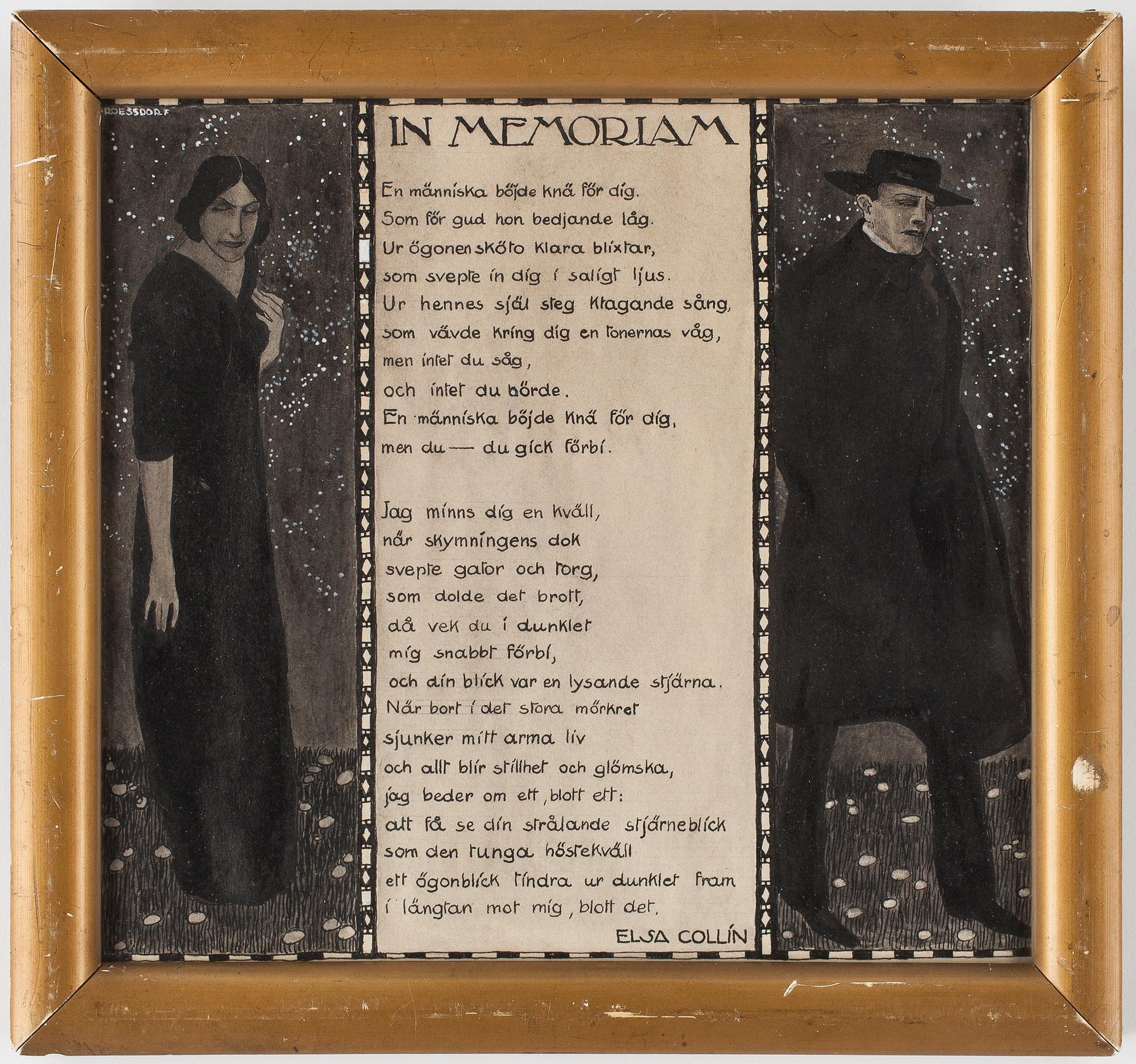 ALFRED PROESSDORFF, akvarell, signerad.