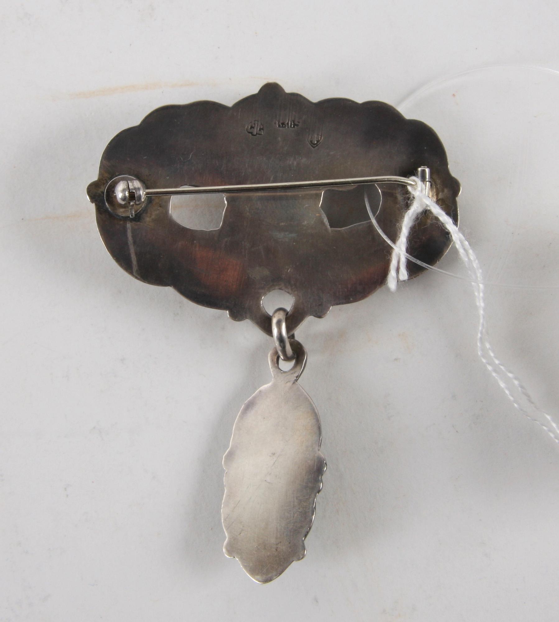 BROSCH, silver, jugend.