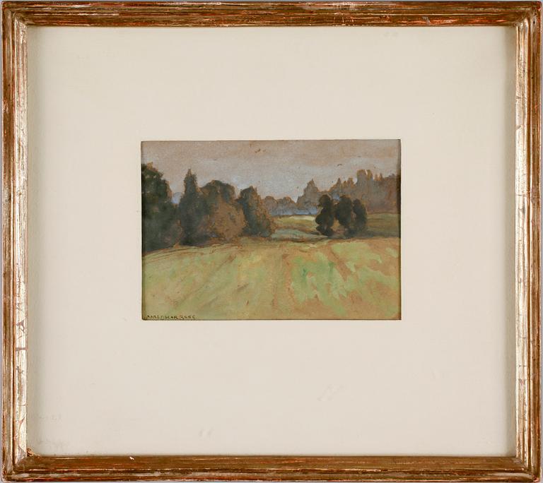 CARL OSKAR BORG, akvarell. Sign.