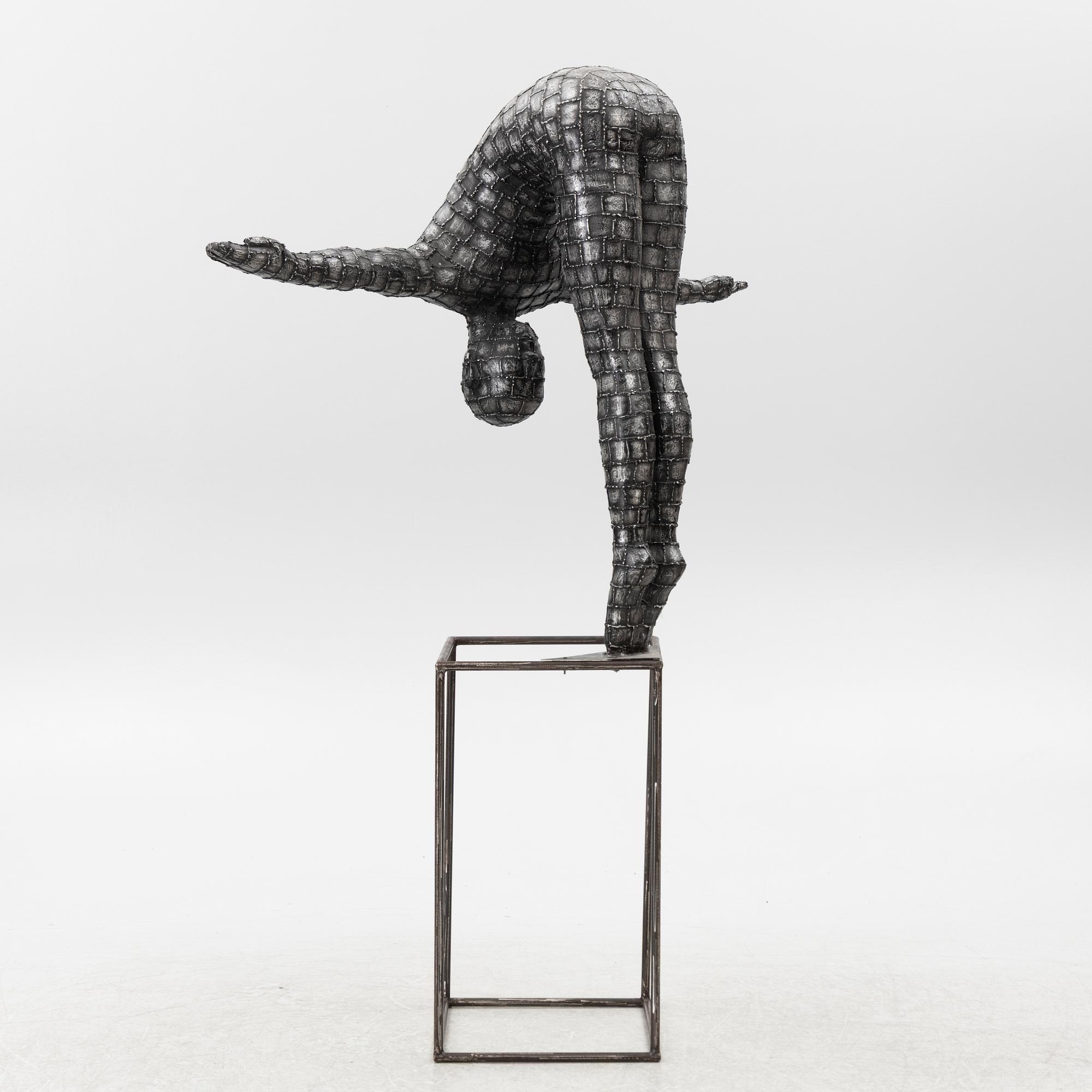 Dekorativ skulptur, patinerad aluminium, Art People Gallery Paris, 2000-tal.