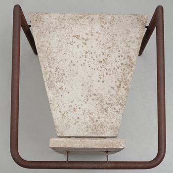 Jonas Bohlin, a "Concrete" armchair, Källemo, Värnamo, Sweden 1981.