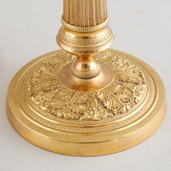 A PARI OF CANDLESTICKS, 19th century.