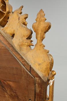 SPEGEL och KONSOLBORD, nyrokoko, 1800-talets slut.