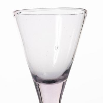 Two Swedish 18th century glasses.