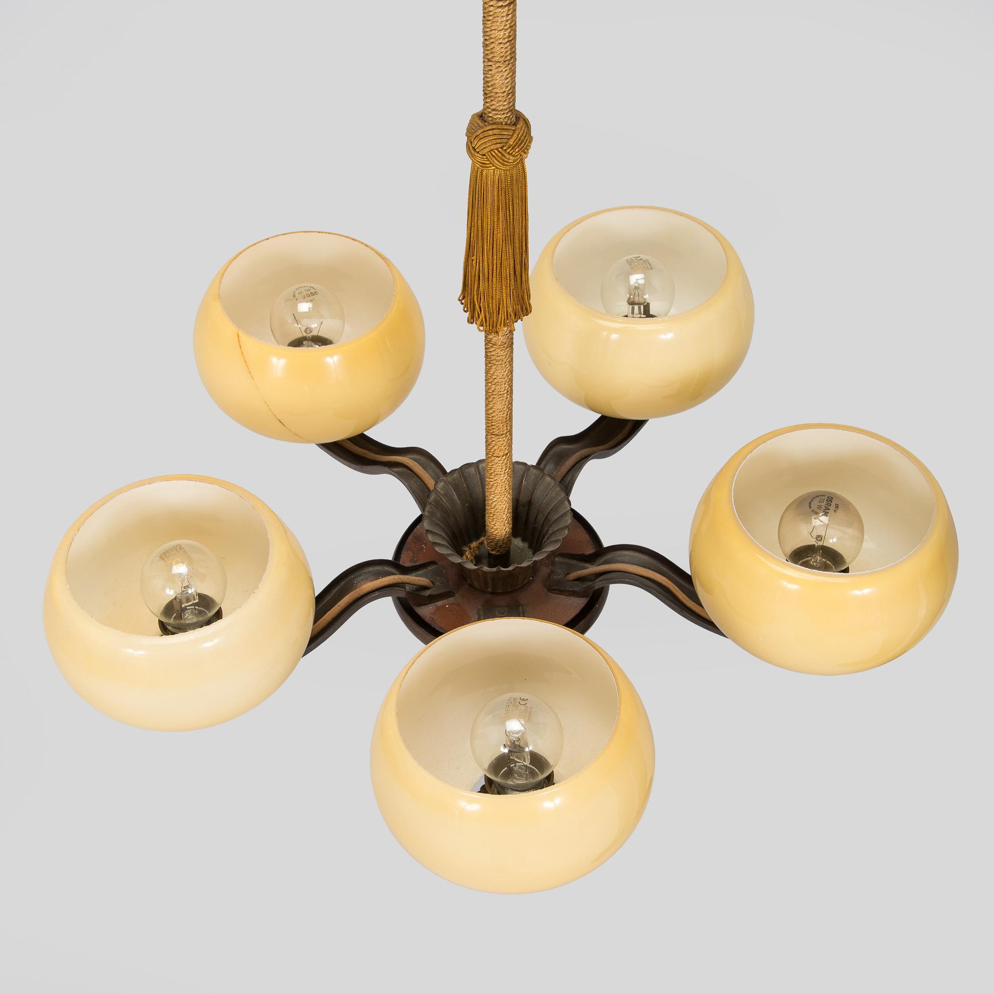 Paavo Tynell, A 1930s ceiling light for Taito, Finland.