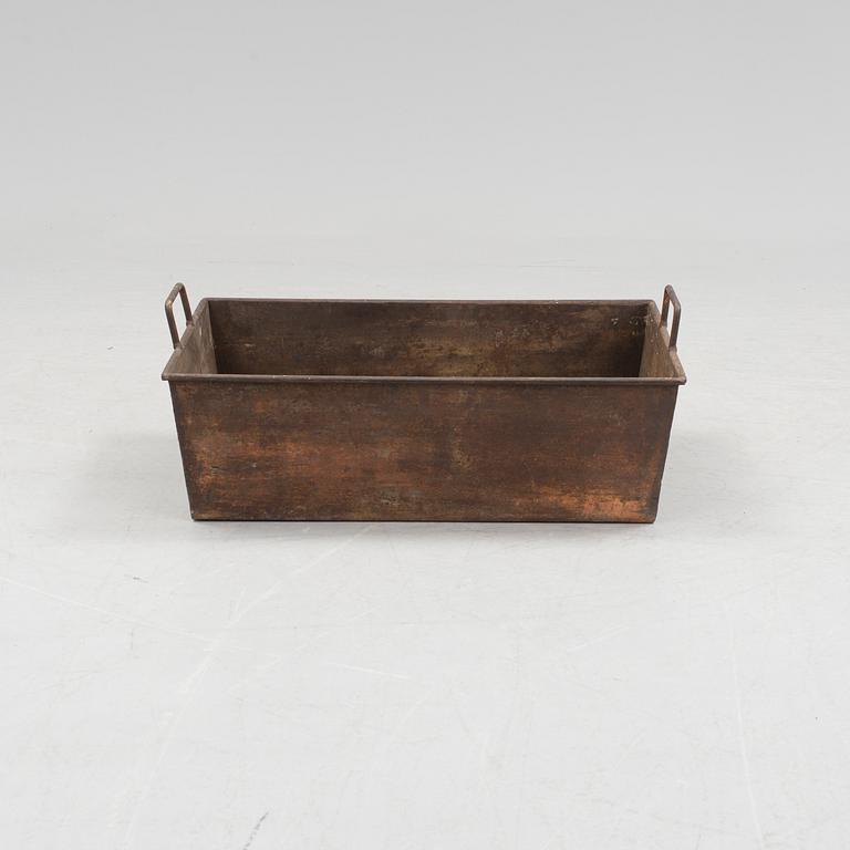 An iron flower box, 20th Century.