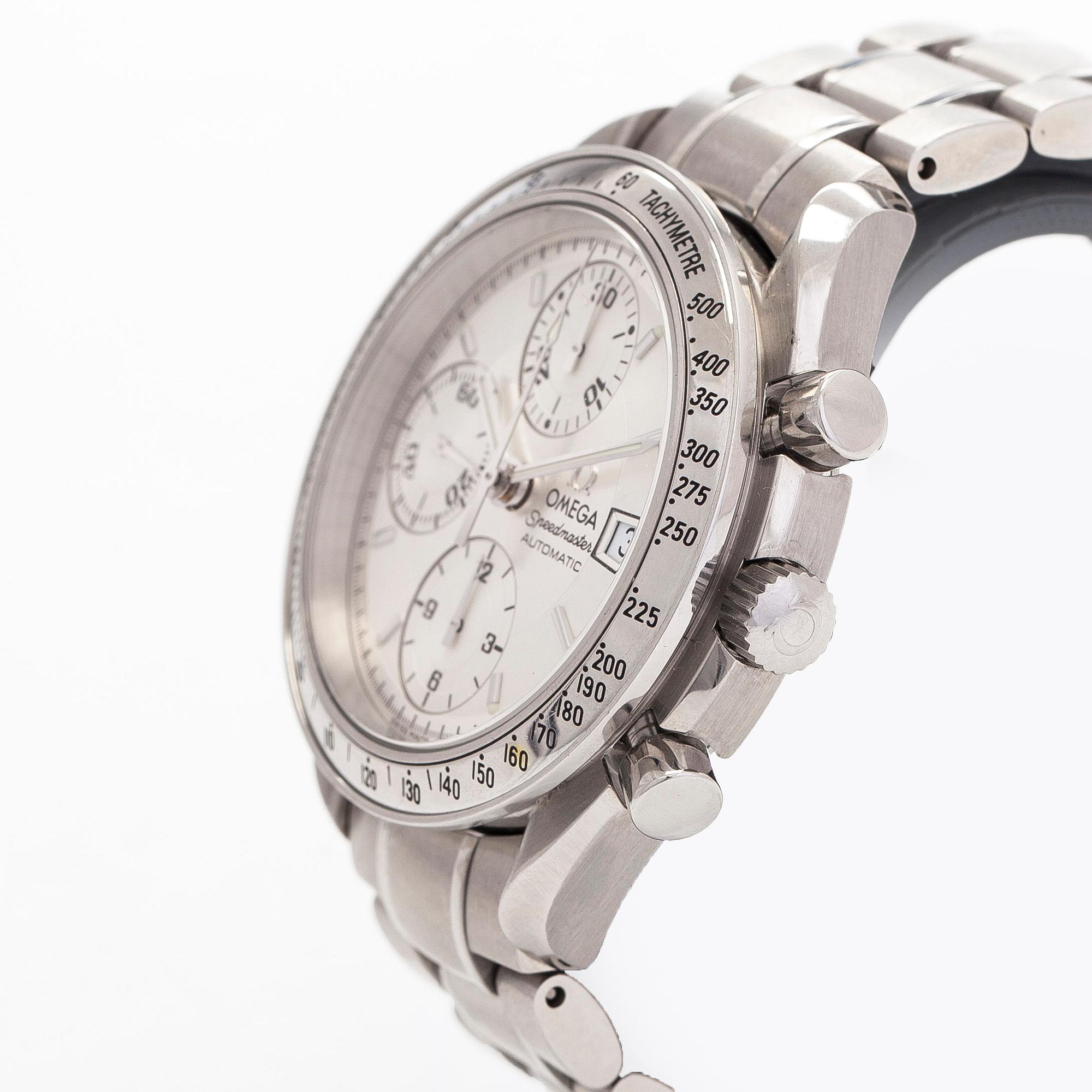 Omega, Speedmaster, Date, kronografi, rannekello, 39 mm.