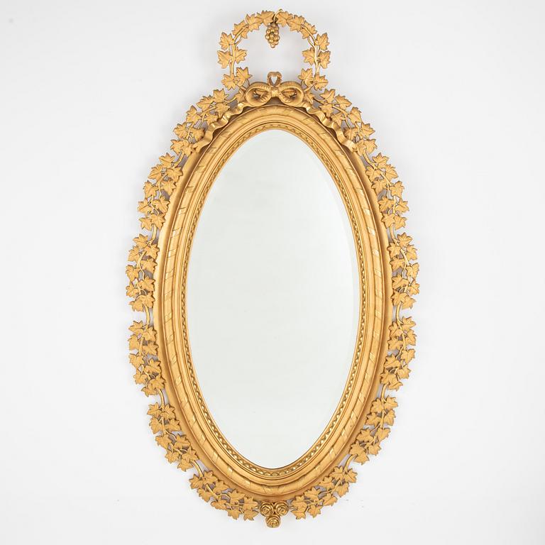 A Gustavian Style Mirror, early 20th century.