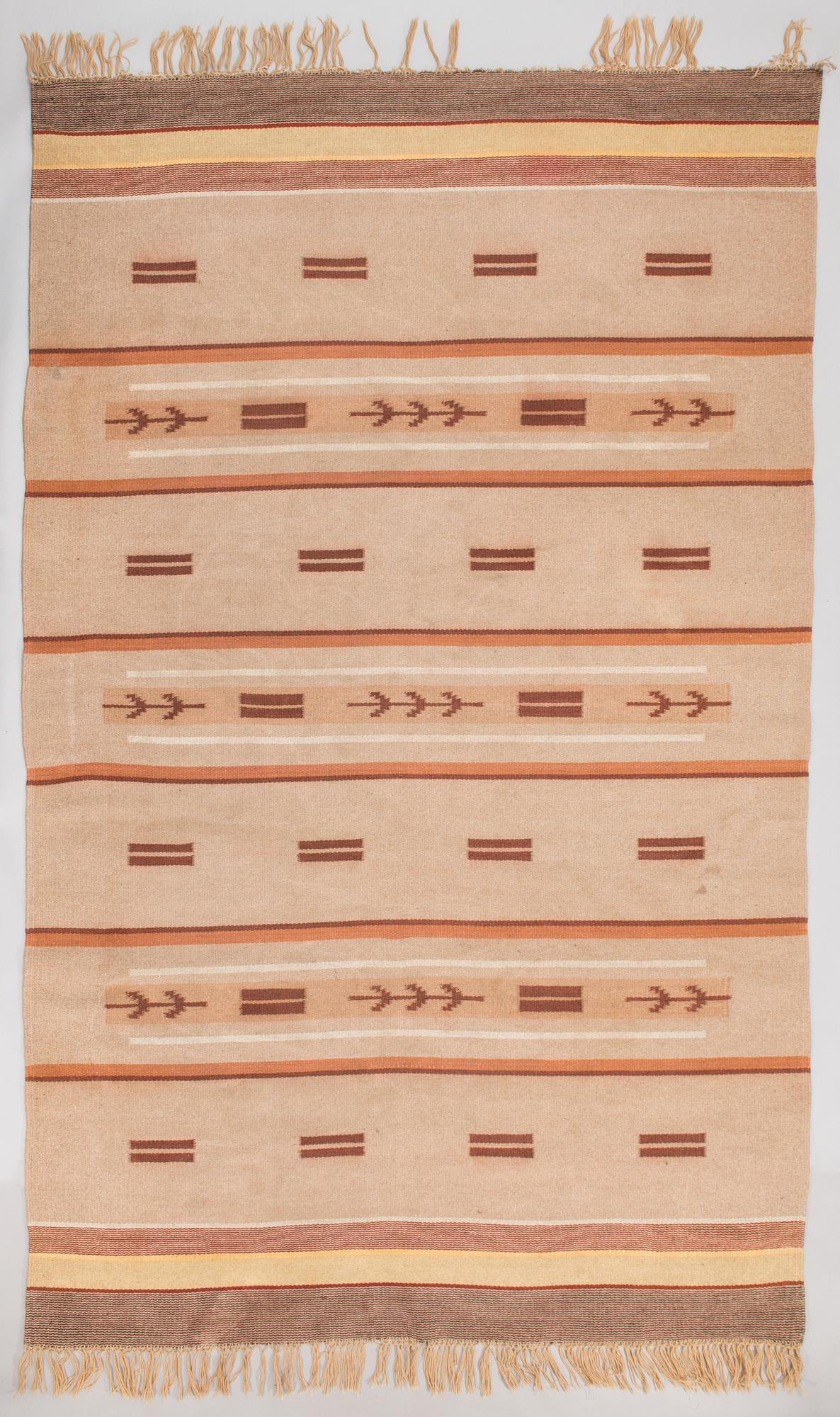Hårgarnsmatta, 1930-tal. Ca 306x188 cm.