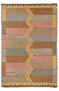 212. Märta Måås-Fjetterström, A CARPET, "Stigen", flat weave, ca 260,5 x 176 cm, signed MMF.