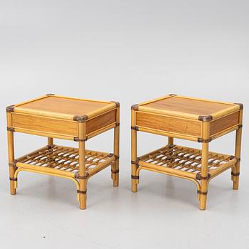 Kenneth Bergenblad, Bedside tables, a pair, “Manilla”, Dux.