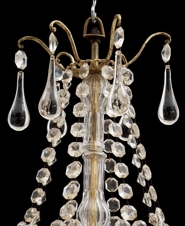 LJUSKRONA, oscariansk, 1800-talets slut. Höjd ca 60 cm.