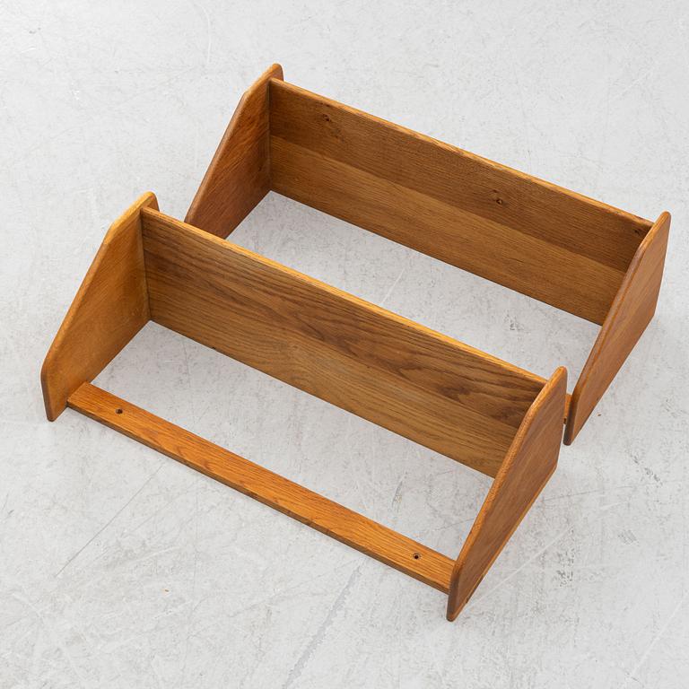 Hans J Wegner, a pair of shelves, Ry Möbler, Denmark, 1960's.