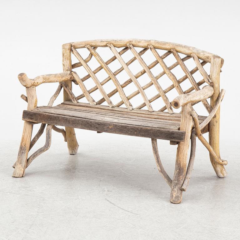 Trädgårdsmöbel för barn, 4 delar, 1900-talets andra hälft.
