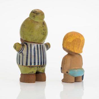 Lisa Larson, two stoneware figurines.