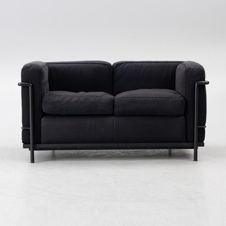 Pierre Jeanneret, Charlotte Perriand & Le Corbusier, an 'LC 2' sofa, Cassina, Italy.