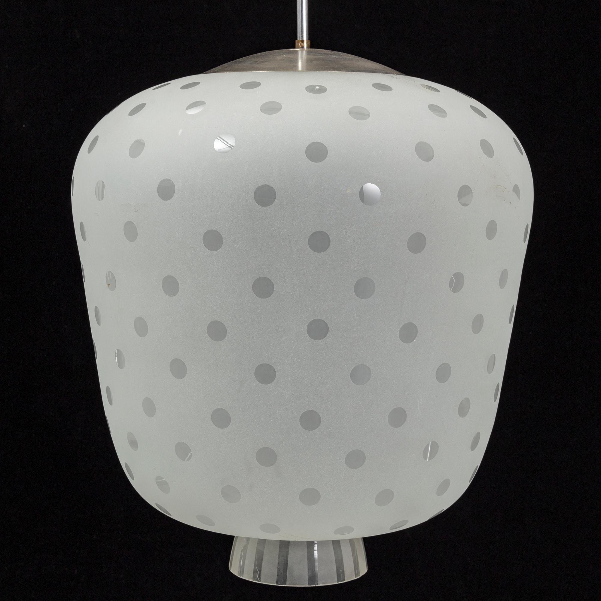 TAKLAMPA, Orrefors, kring ca 1900-talets mitt.