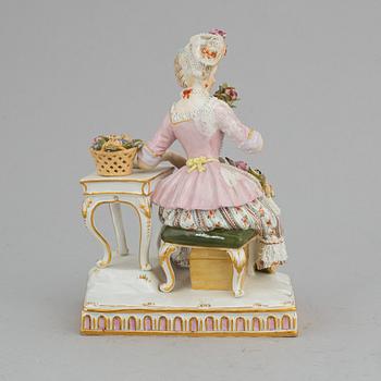 FIGURIN, porslin. Meissen, sent 1800-tal.