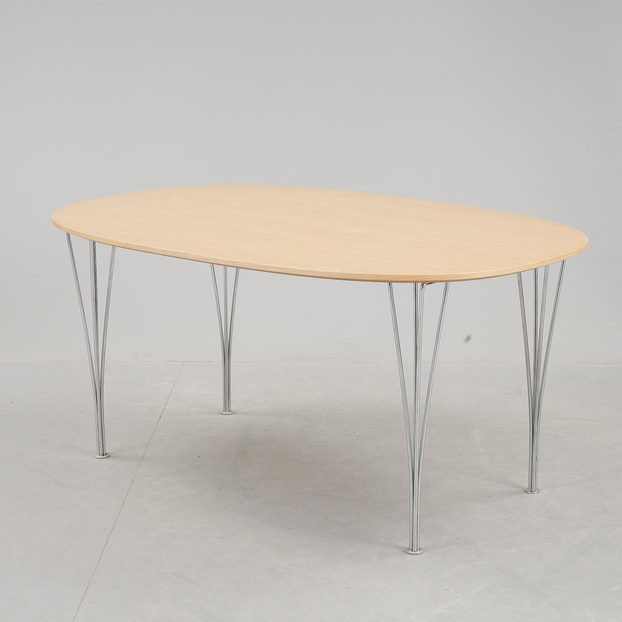 BORD, "Superellips" Design Bruno Mathsson och Piet Hein för Fritz Hansen.