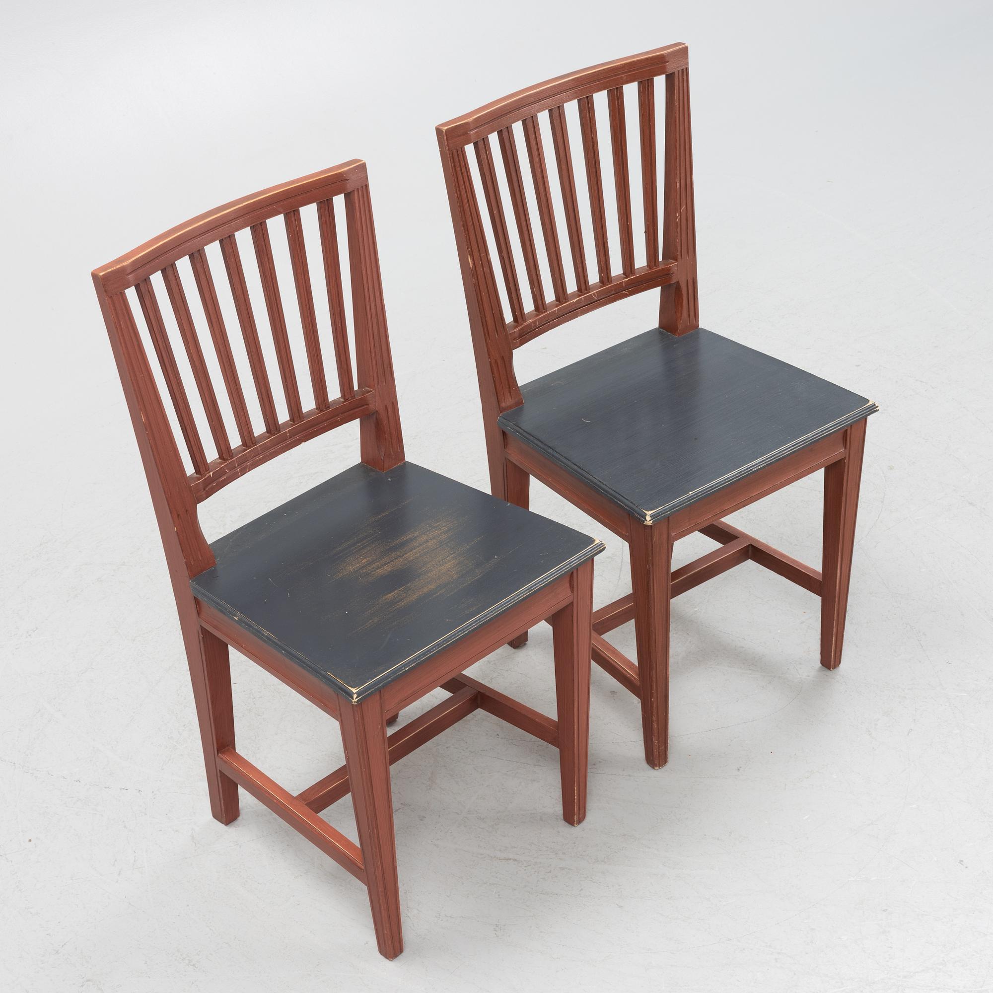 Stolar, 10 st, Leksandsmodell, sent 1900-tal.