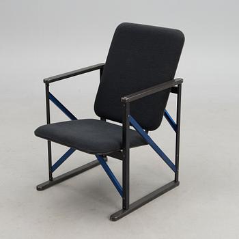 A 1984 signed prototype arm chair of A500-series. Signed and dated -84.