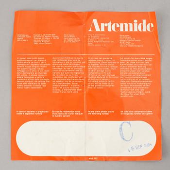 Ernesto Gismondi, a metal 'Sintesi' ceiling light for Artemide, 1980's.