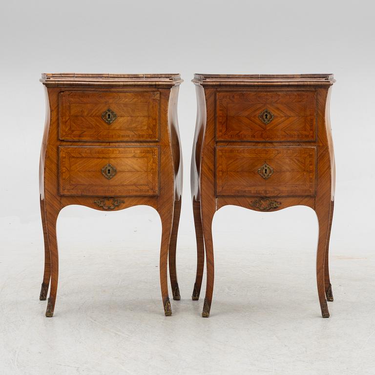 A pair of Chests of drawers, Louis XIV, probably Italy, mid-18th century.