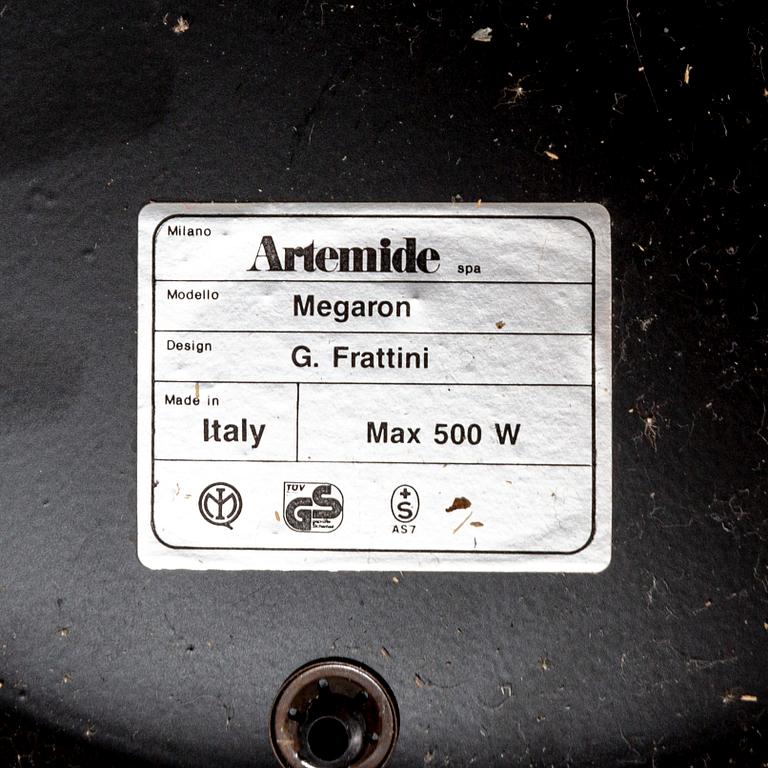 A 'Megaron' floor lamp by Gianfranco Frattini for Artemide, designed 1979.