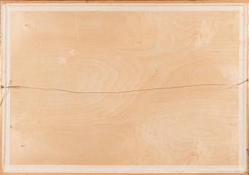 BIRGER KAIPIAINEN, drawing, black ink on plywood, signed.