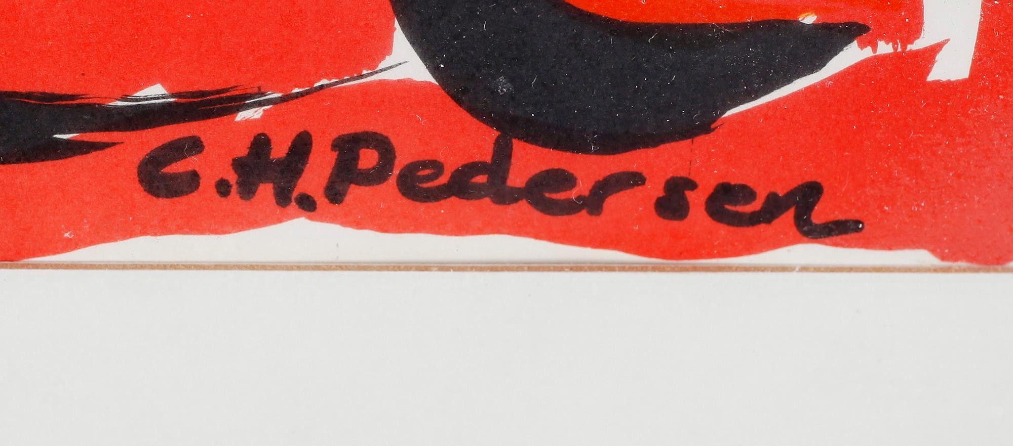 CARL-HENNING PEDERSEN, färglitografi, signerad i trycket.