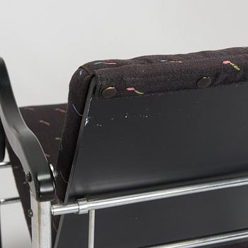 Yrjö Kukkapuro, A pair of 1980s 'Experiment' open armchairs for Avarte, Finland.