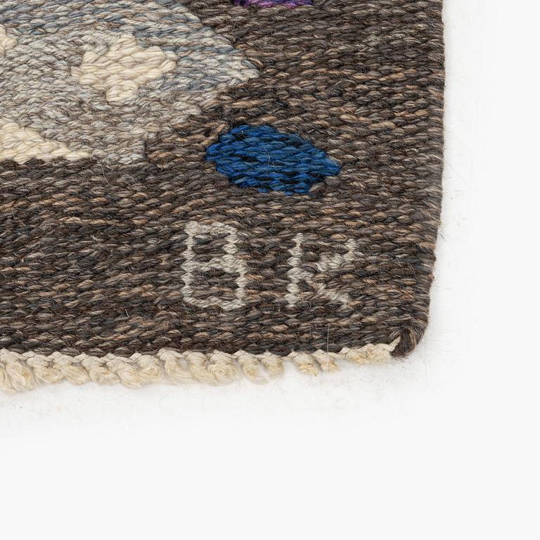 Berit Koenig, matta, gobelängteknik, 256 x 195 cm, signad SH BK.