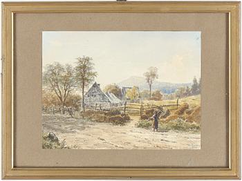 Max Schmidt · MAX SCHMIDT, akvarell, signerad o daterad 1893.