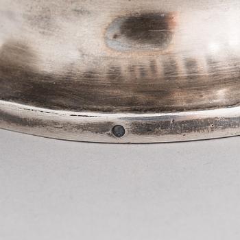 A Russian silver teapot, mark of Ljubavin under the Imperial warrant mark, Swedish control marks.