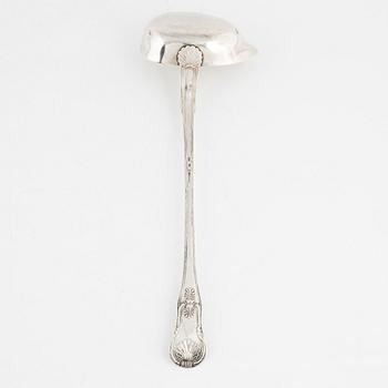 A Swedish Silver Ladle, mark of Gustaf Folcker, Stockholm 1851.