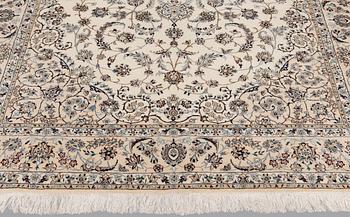 A carpet, Nain Part Silk, sk 6LAA, 220 x 159 cm.