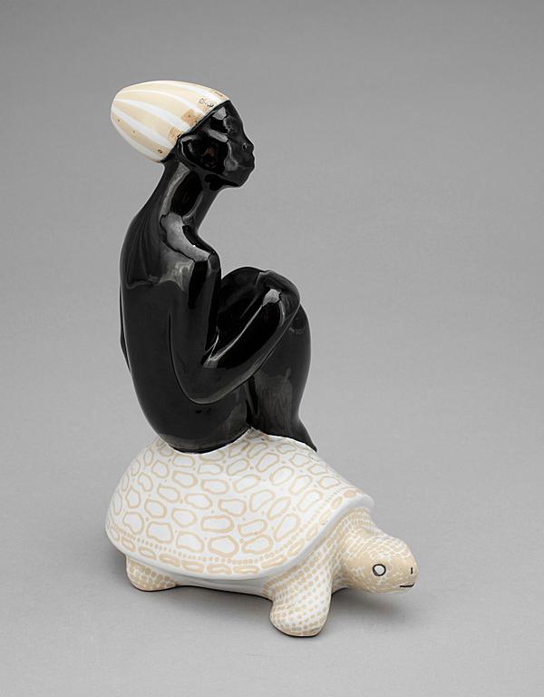 FIGURIN, fajans, Mari Simmulson, Upsala Ekeby, 1950/60-tal.