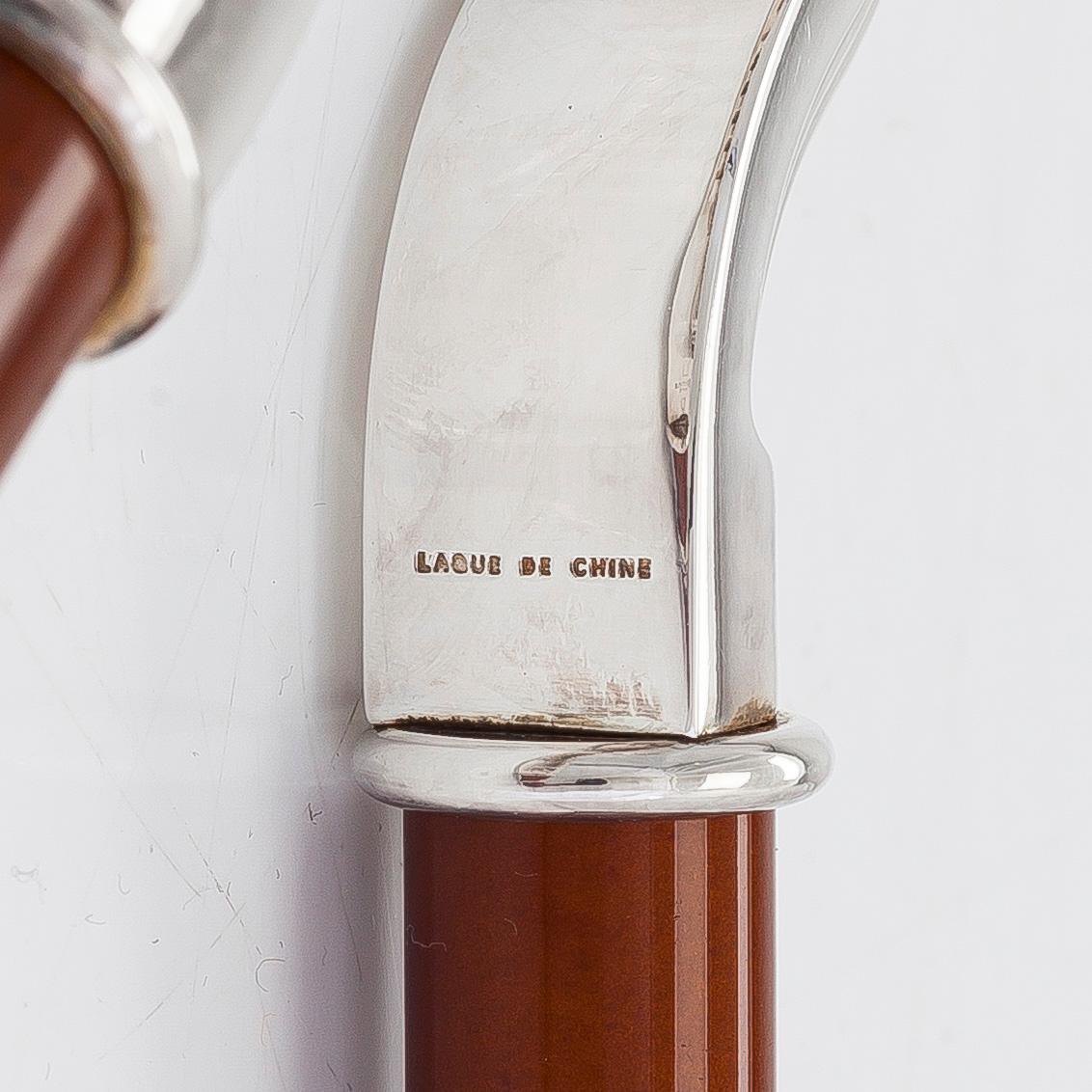 Christofle, flasköppnare och propp, totalt 4 delar, två st i originaletui, Frankrike.