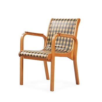 67. An Alvar Aalto armchair, Aalto Design Hedemora, Sweden 1940-50's.