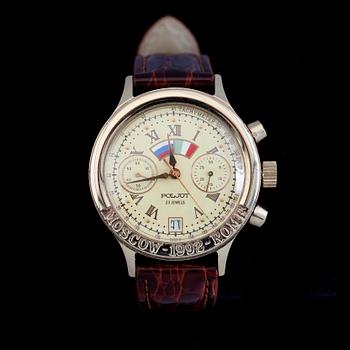 ARMBANDSUR, Poljot, Moscow 1992 Rome, Chronograph.