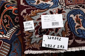 A carpet, Kashmar, ca 383 x 292 cm.