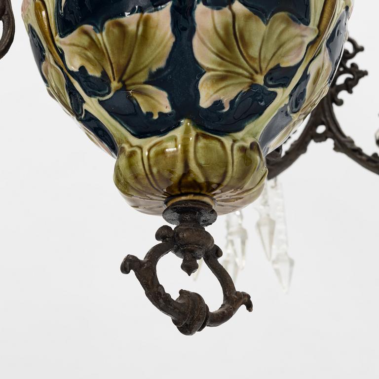 A paraffine lamp, late 19th Century.