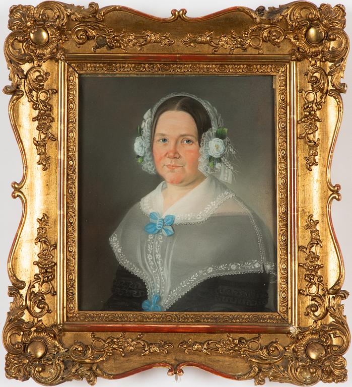 Swedish artist, circa 1850, "Johanna Maria Lyon" (née Lindberg) (1796-1889).