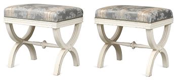 906. A pair of late Gustavian stools.