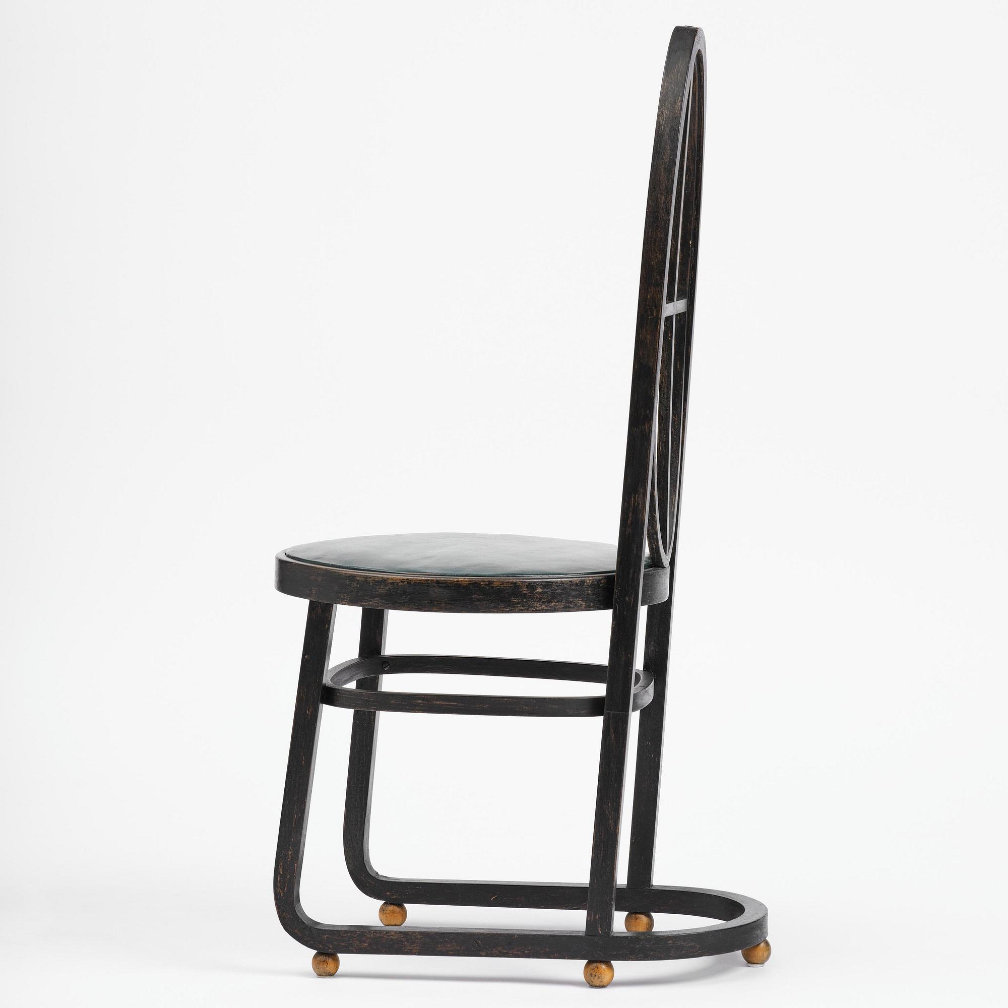 Carl Bergsten, stol, Gemla Leksaksfabrik, Diö, för Konst- och industriutställningen, Norrköping, 1906.